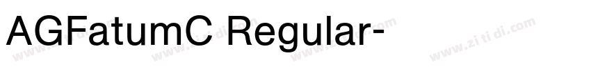 AGFatumC Regular字体转换